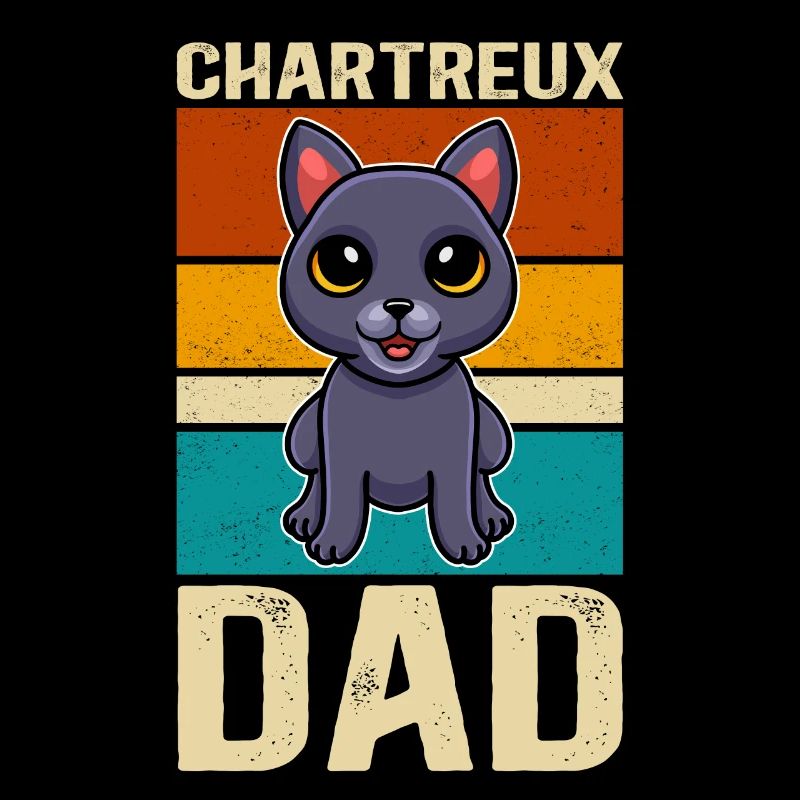 Chartreux Dad Carthusian Cat Cat Daddy Gift