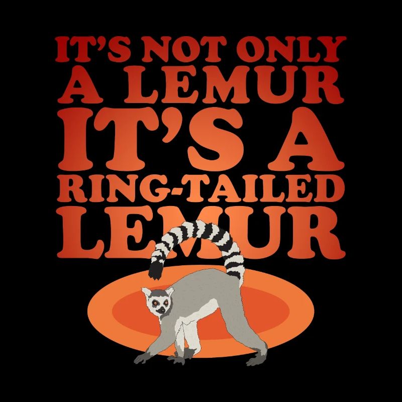 Lemur Katta Lemure Ringelschwanz Lemuren Geschenk