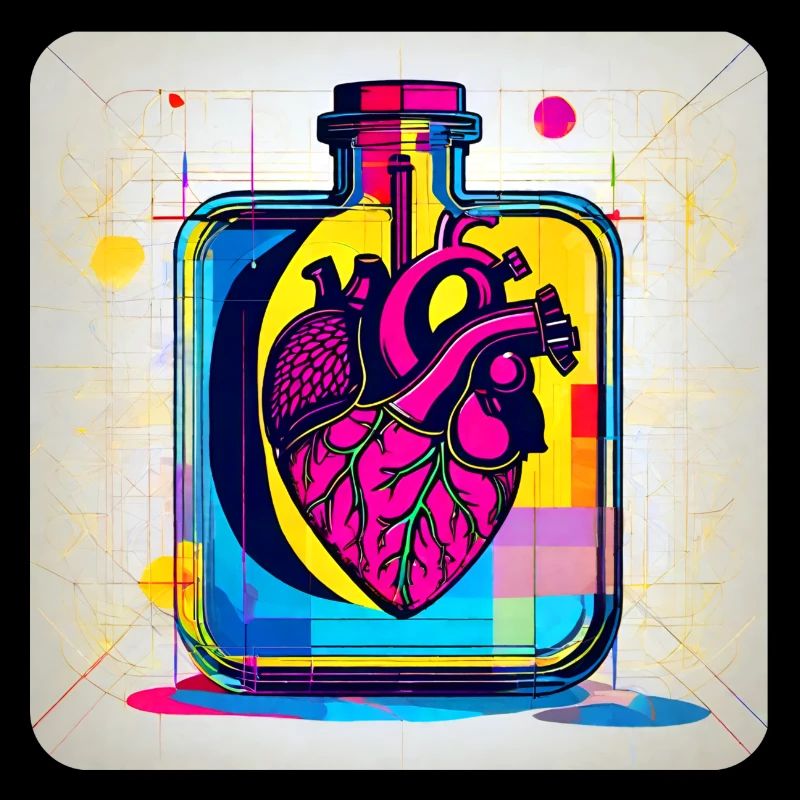 Heart in graffiti style