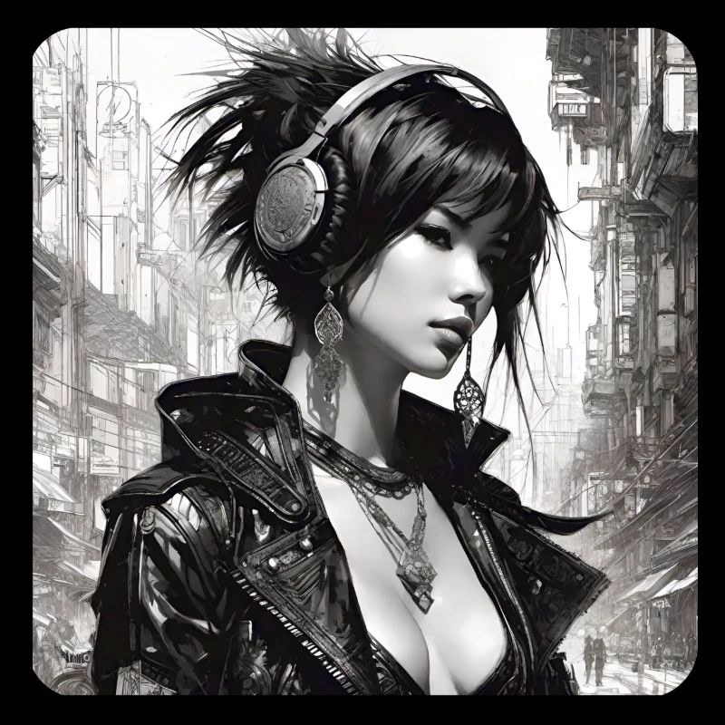 Fille Punk Gothique Cool
