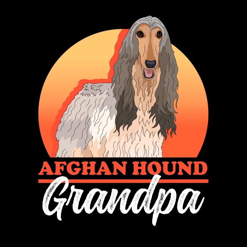 Afghanischer Windhund Opa Hundebesitzer Geschenk