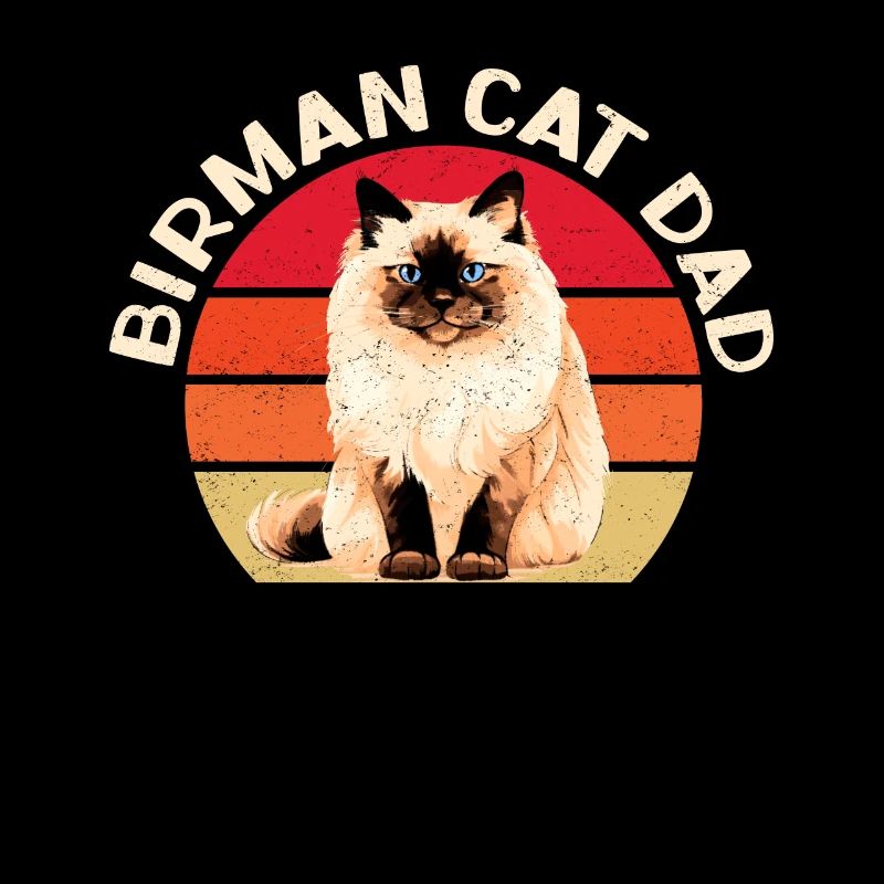 Birman chats papa Birman chat Birman cadeau