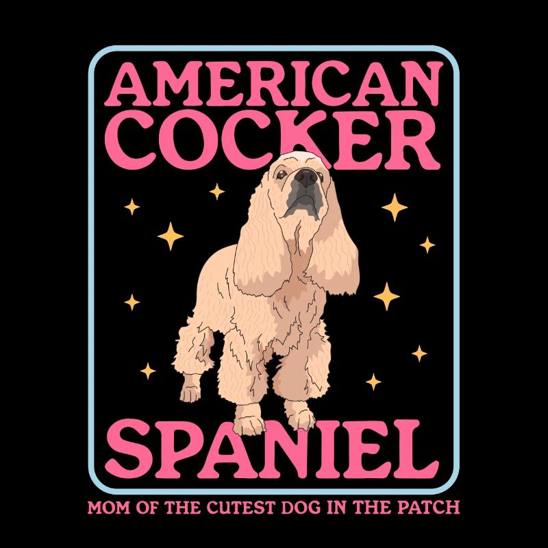 American Cocker Spaniel maman chien cadeau