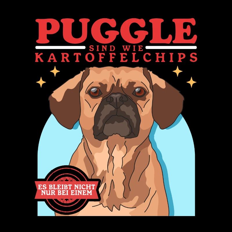 Puggle sind wie Hundebesitzer Geschenk