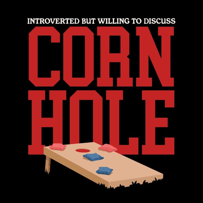 Joueur de cornhole | Cadeau de sac de haricots à trou aveugle