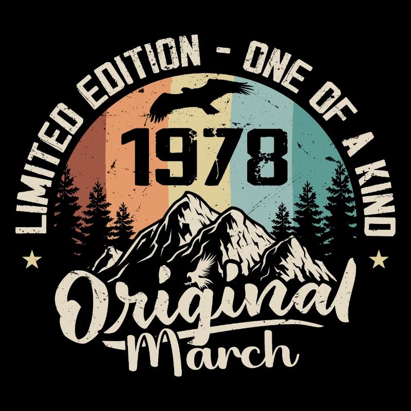Mars 1978 cadeau Anniversaire - Born in march 1978