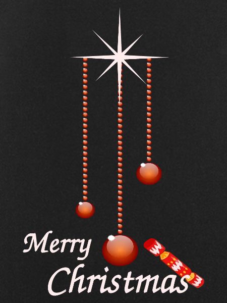 Weihnachtskugeln mit Bonbon
