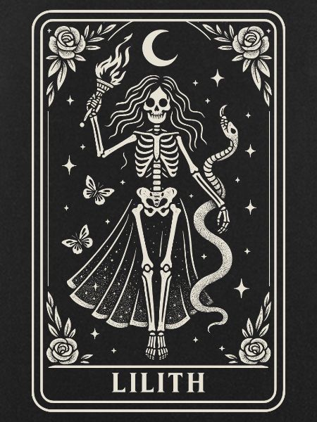 Lilith Skeleton Goddess Moonlight