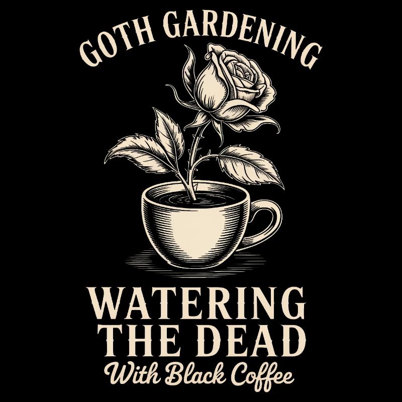 Gothic Garden Coffee Art