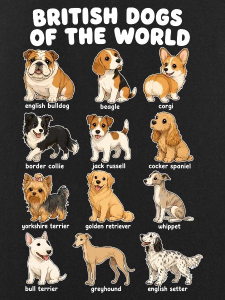 British Dog Breed Chart Cute