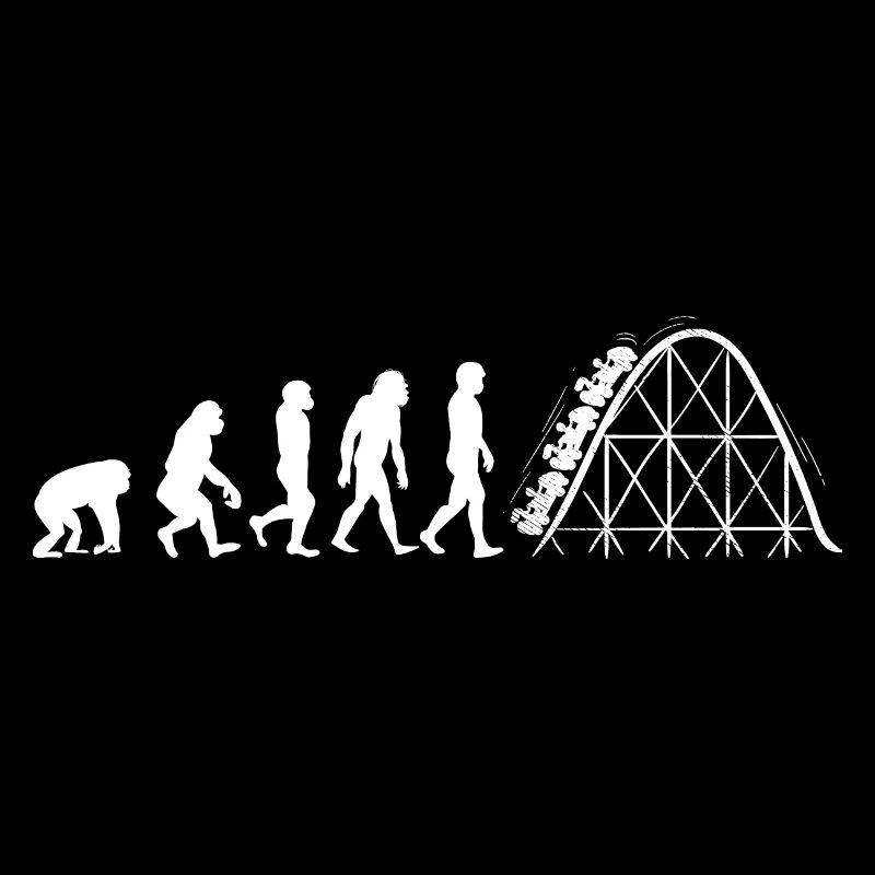 Roller coaster evolution adrenaline amusement park