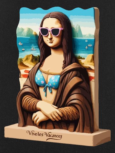Mona Lisa on holiday