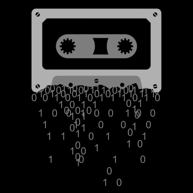 Cassette Binary, Music 70s 80s 90s Oldschool
