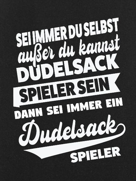 Dudelsack Musiker Sackpfeife Geschenk