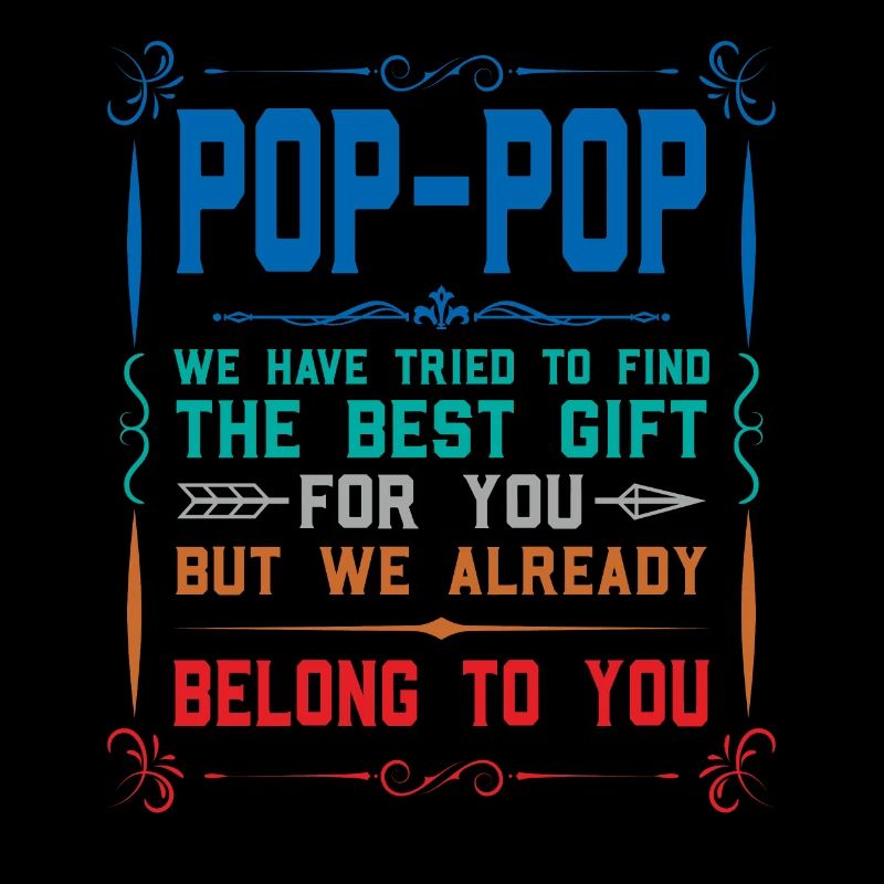 pop-pop Vatertag pop-pop Geschenk