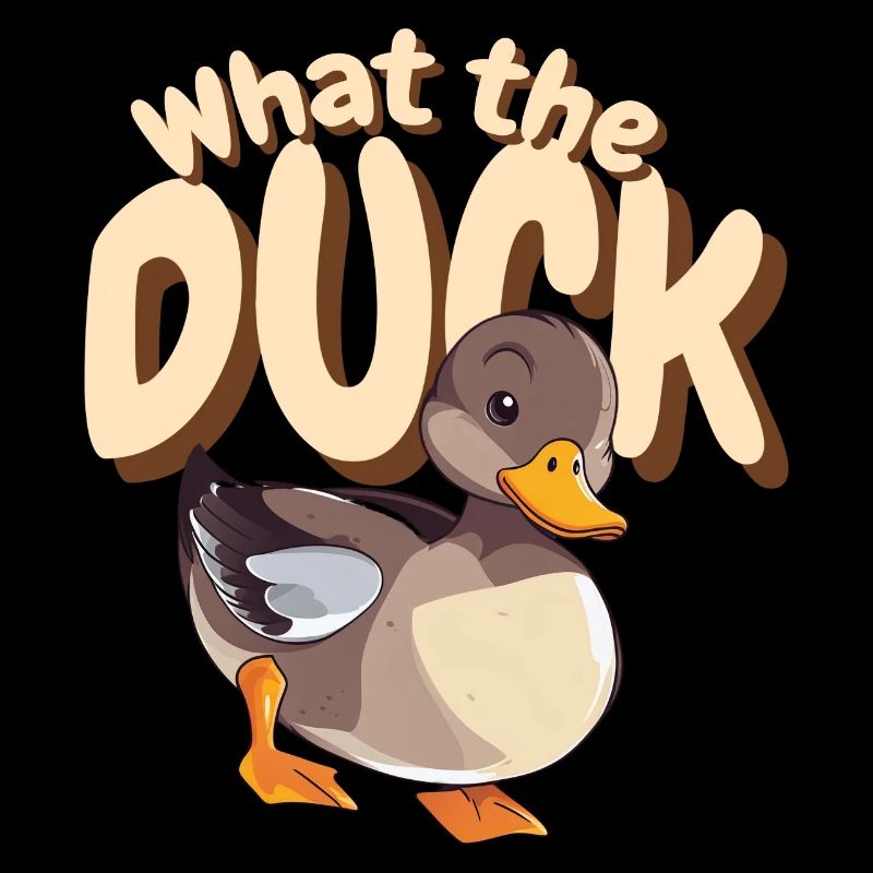 Ente Wasservogel Tier lustiger Spruch