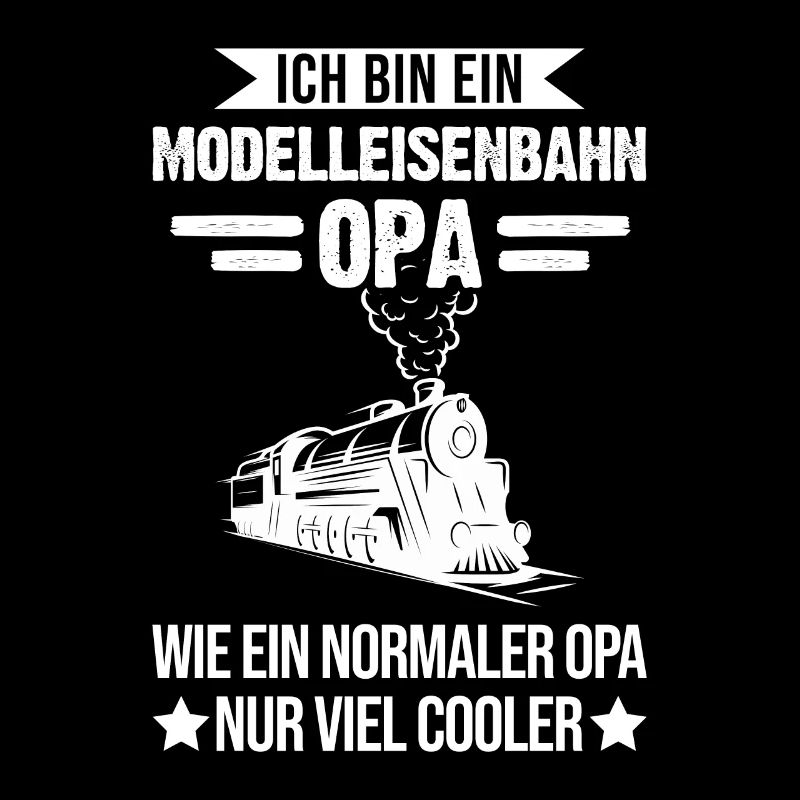Modelleisenbahn Opa Modellbauer Geschenk