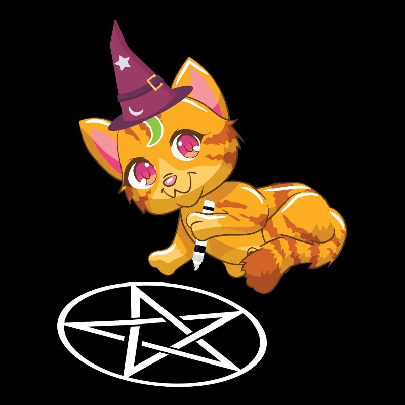 Cat Pentagram Goth-Cat Goth Gift