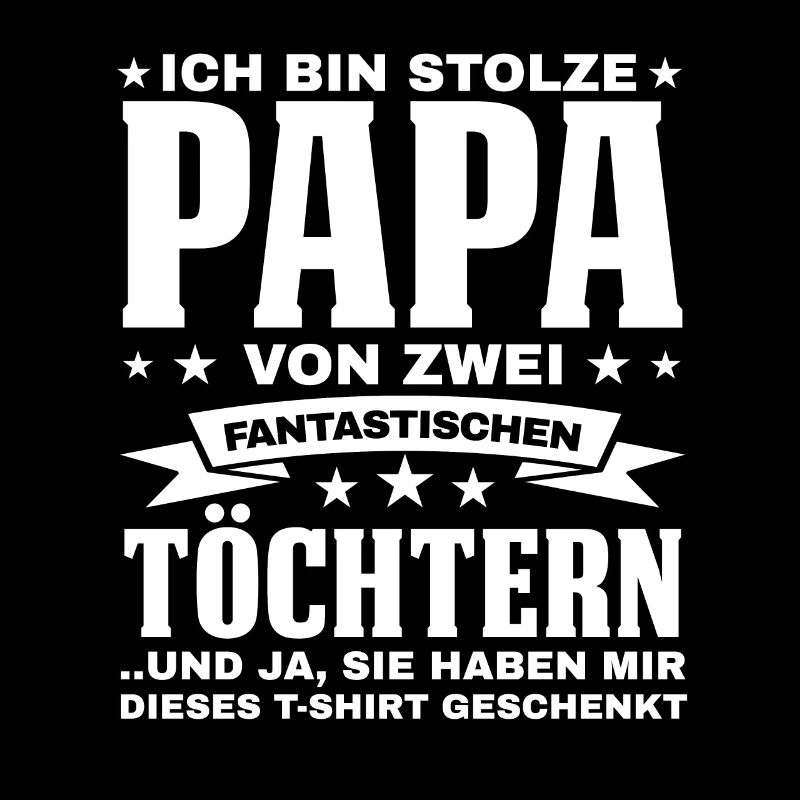 Papa 2 Töchter Kinder Geschenk