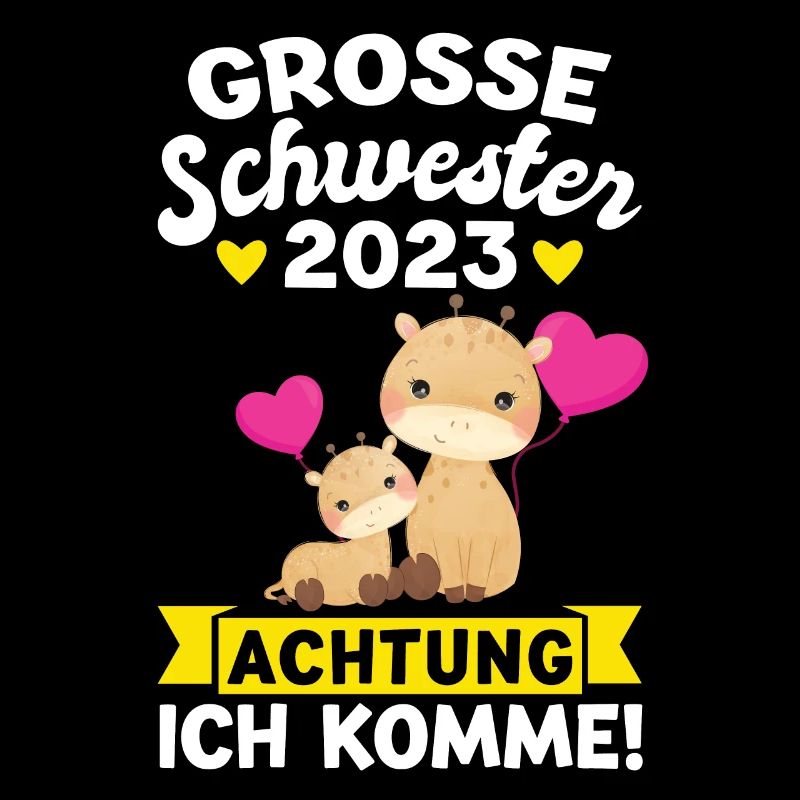 2 Giraffen Grosse Schwester Schwestern Geschenk