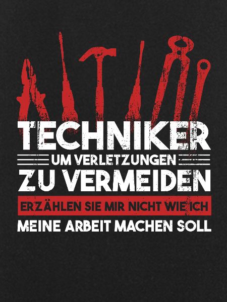 Techniker Beruf Fachmann Technik Geschenk