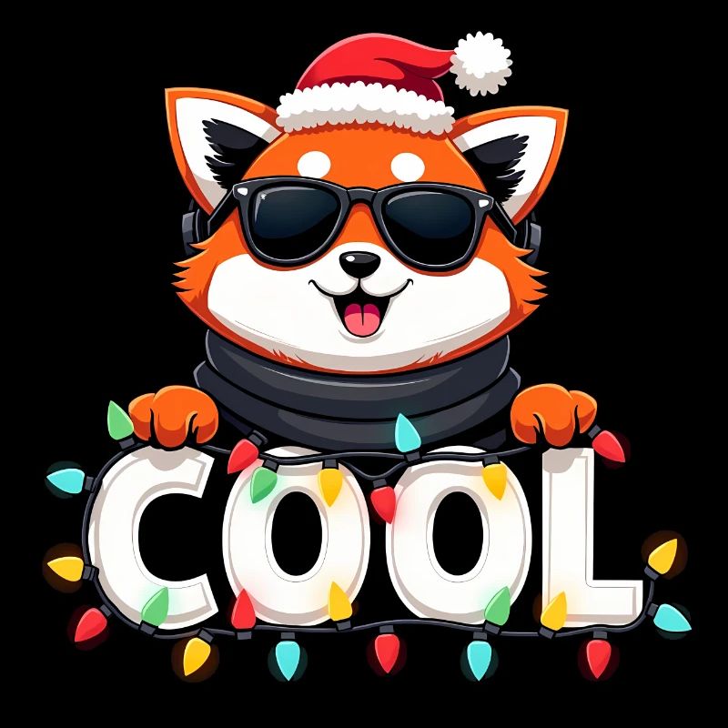 Cooler Roter Panda
