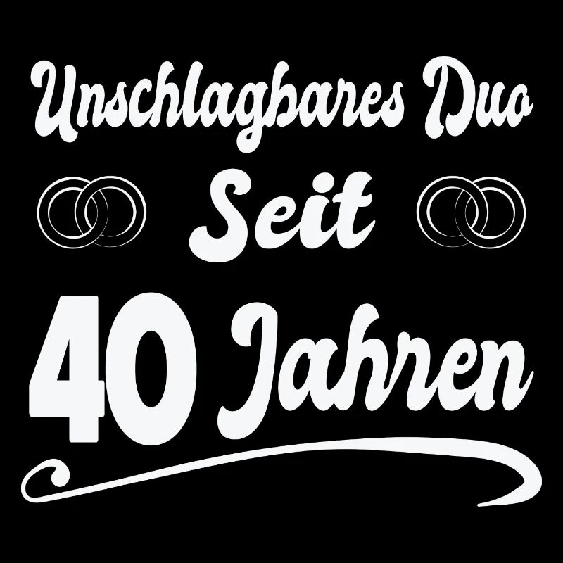 40 Jahre Ehe Ehepaar 40. Hochzeitstag Geschenk