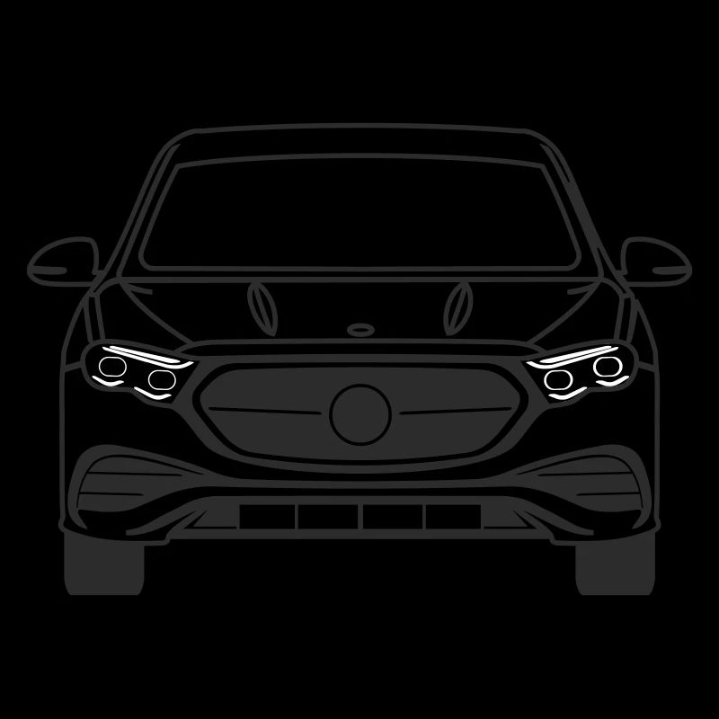 E Class Front Line Outline