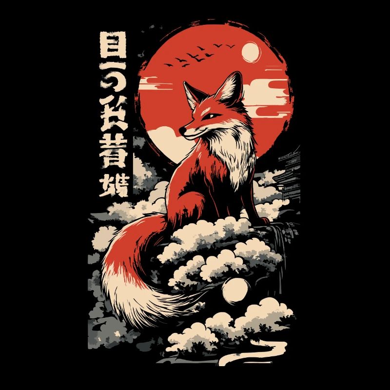 Fox Kitsune Japon