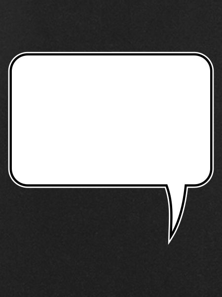 Speech bubble rectangle design