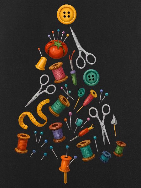 Sewing Christmas Tree Design