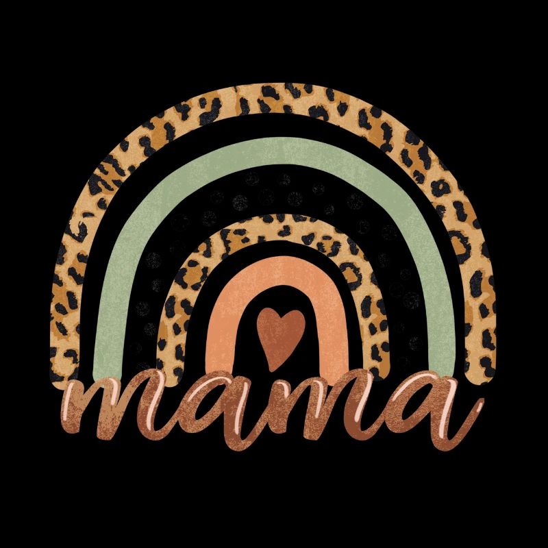 Rainbow mom gift wild pattern beautiful
