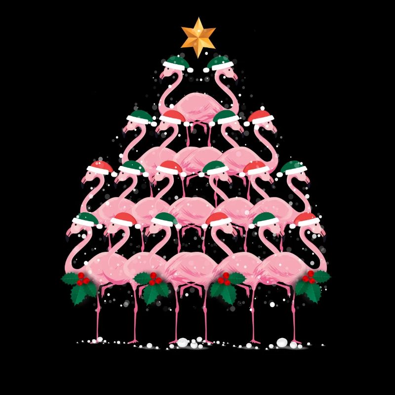 Weihnachtsbaum Flamingo