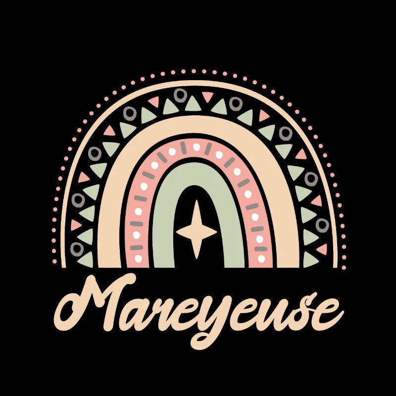 Cadeau Mareyeuse. Boho Rainbow mareyeuse.