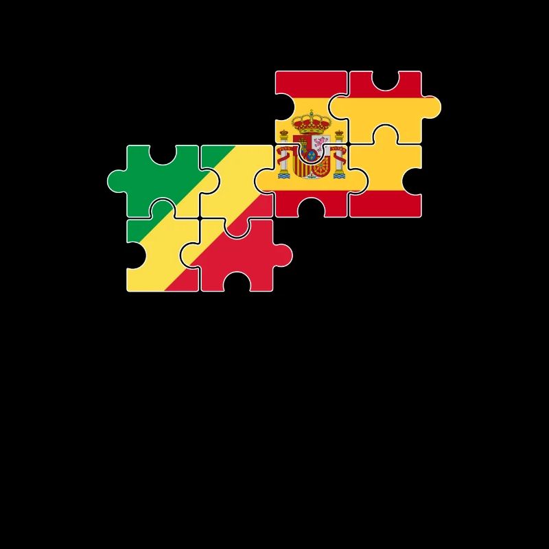 République du Congo Espagne Drapeau Espagnol Congolais