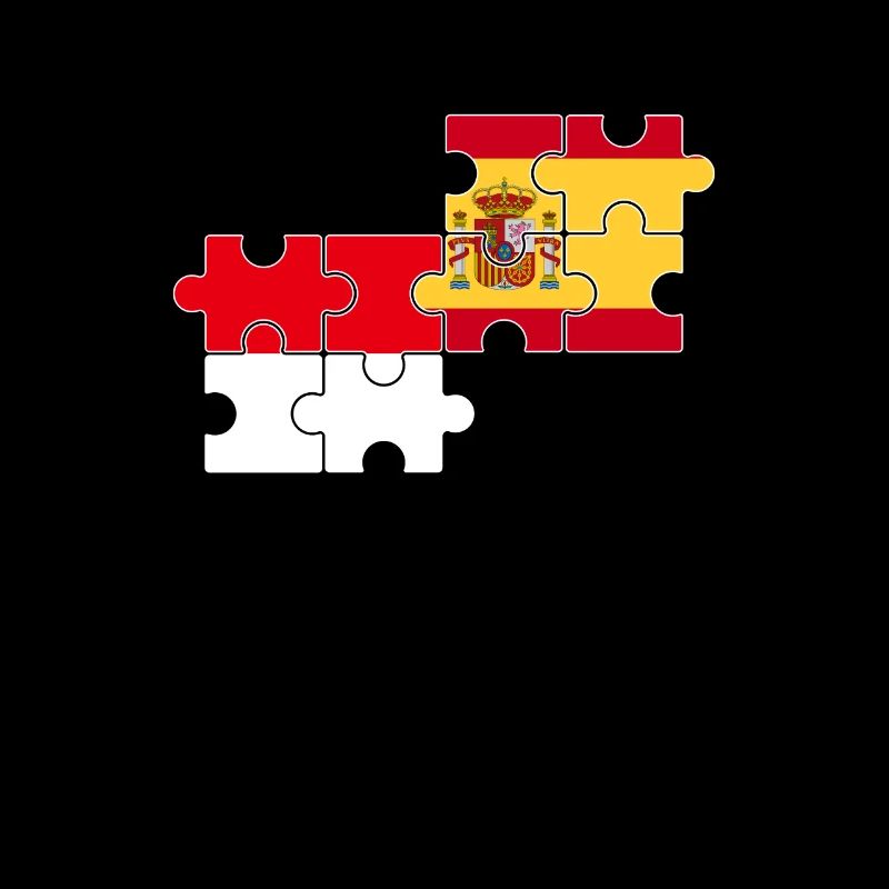 Indonesien Spanien Flagge Spanisch Indonesier