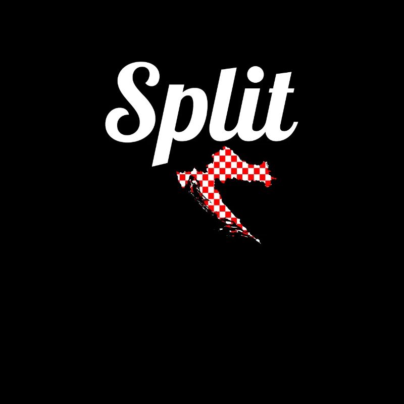 Split Carte Croatie Drapeau croate Croate