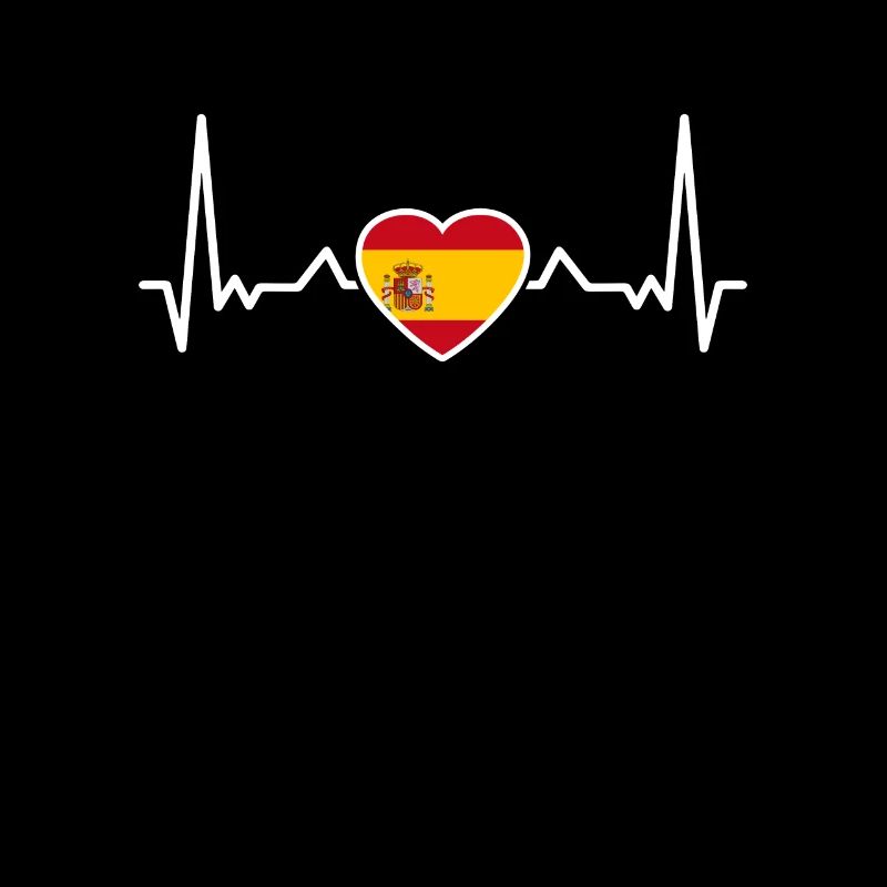 Espagne Heartbeat Drapeau espagnol Espagnols