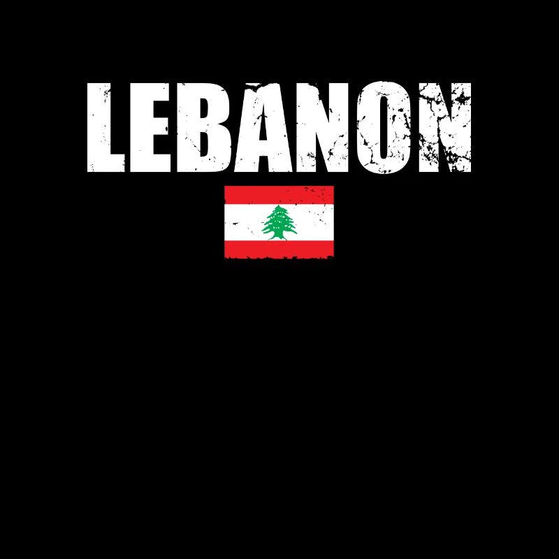 Liban Vintage Libanais Drapeau Libanais