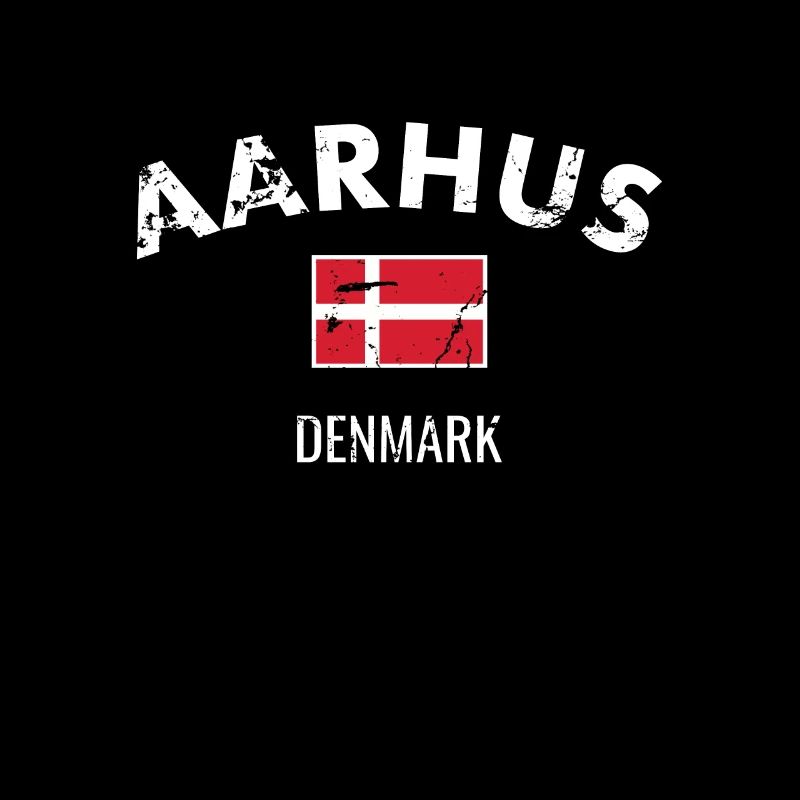 Aarhus Denmark Vintage Danish Flag Prouder