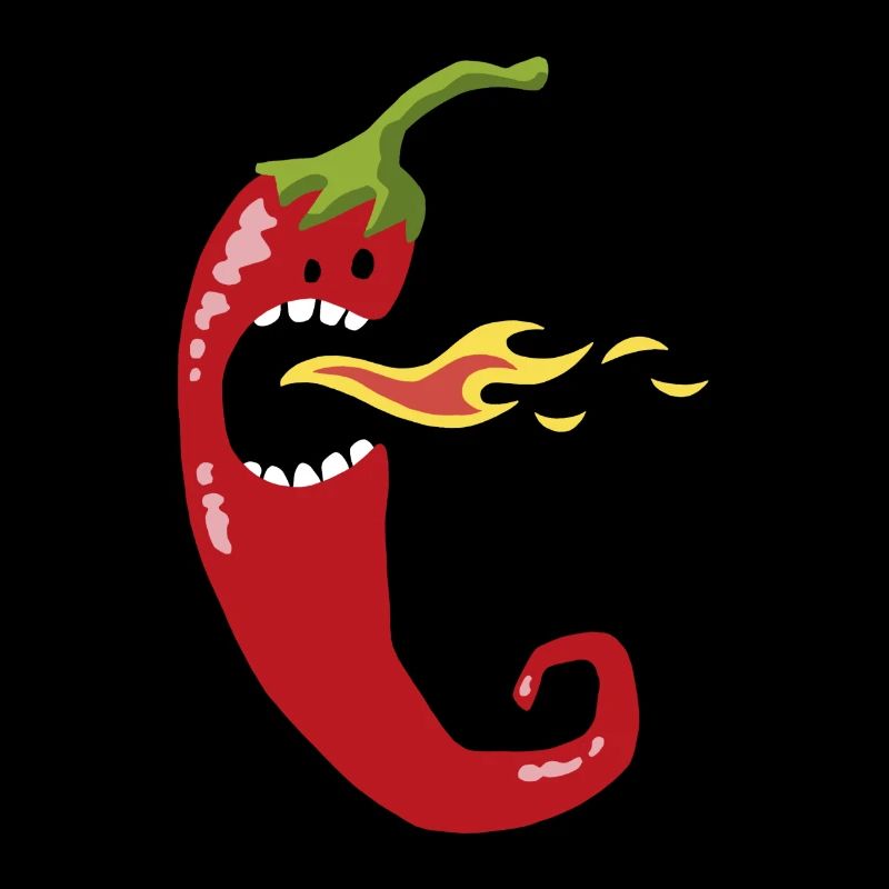 Fire chili with teeth