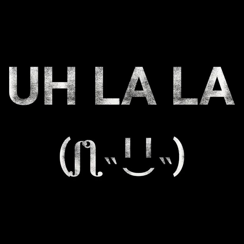 UH LA LA Emoji text