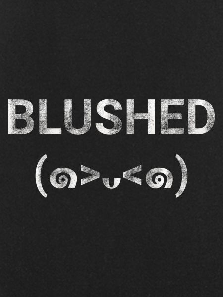 Blushed Emoji text