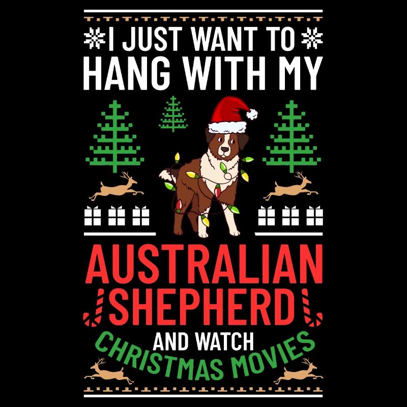 Berger australien Chien de Noël Chiot