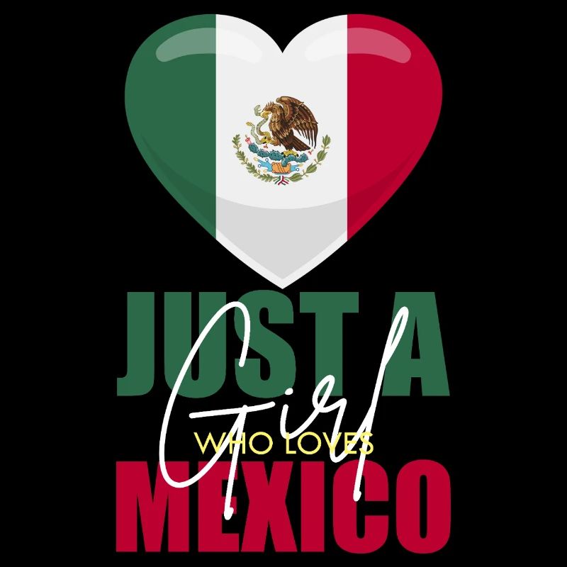 Mexique Coeur Drapeau Amour
