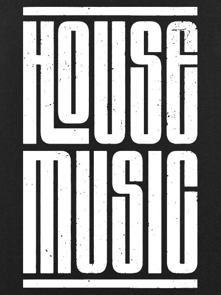 house music bold logo