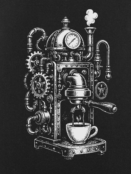 Steampunk Espresso Machine
