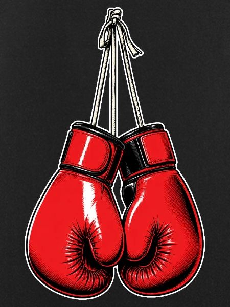 Rote Boxhandschuhe – Boxing & Fight