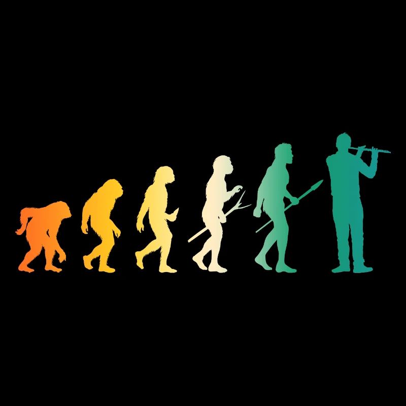 Flötist Evolution Querflöte