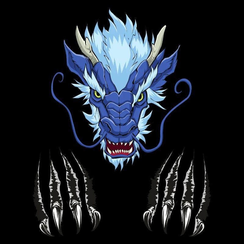 Chinese Dragon Head Scratch Monster Mythical Gift